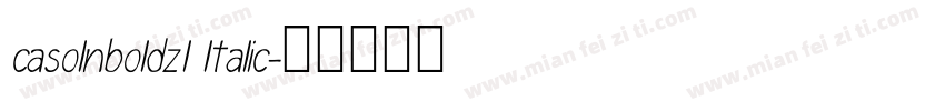 casolnboldzl ltalic字体转换